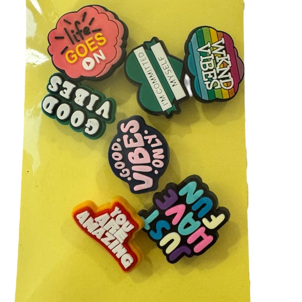 #3 ~7 charms for $9 ~ Colorful Shoe and Accessory Charms for Crocs and More